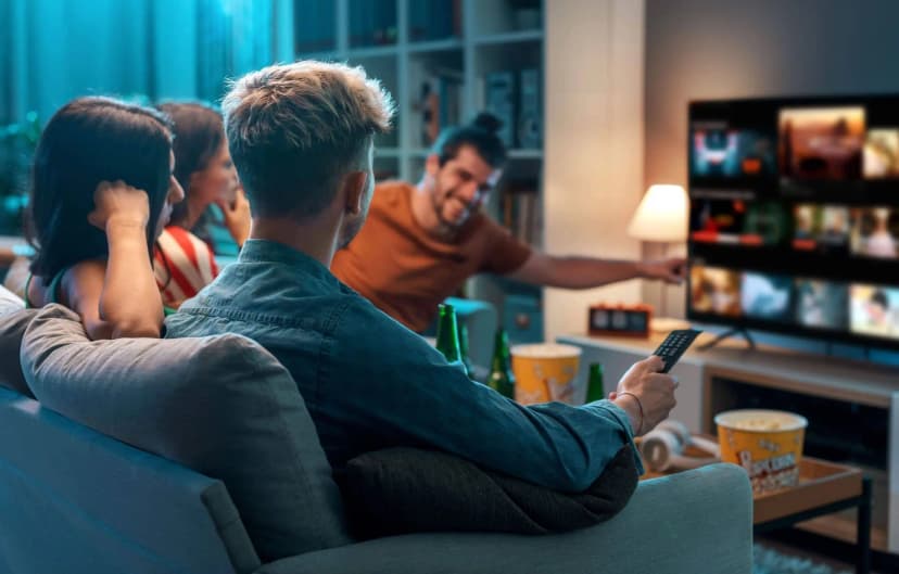 Beveiligd streamingscherm als symbool voor veilig IPTV gebruiken